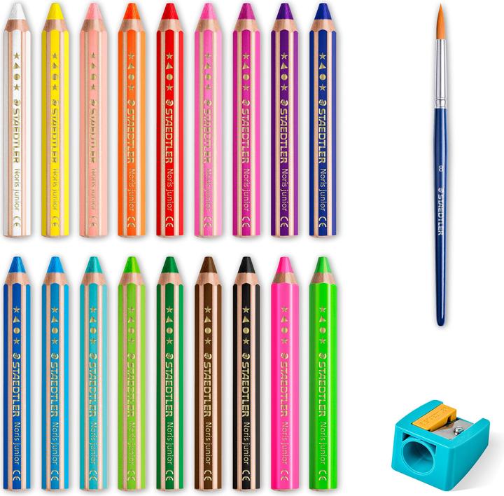 Productafbeelding Staedtler Krijt Noris jun 18ST (Veelkleurig, 18 x)