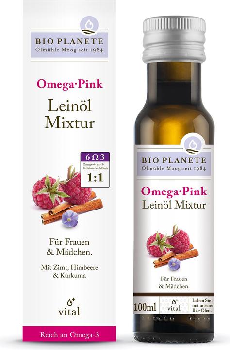 Actual product image Bio Planète Omega Pink Linseed Oil Mixture (100ml) (1 Piece, Oil, 265 g)