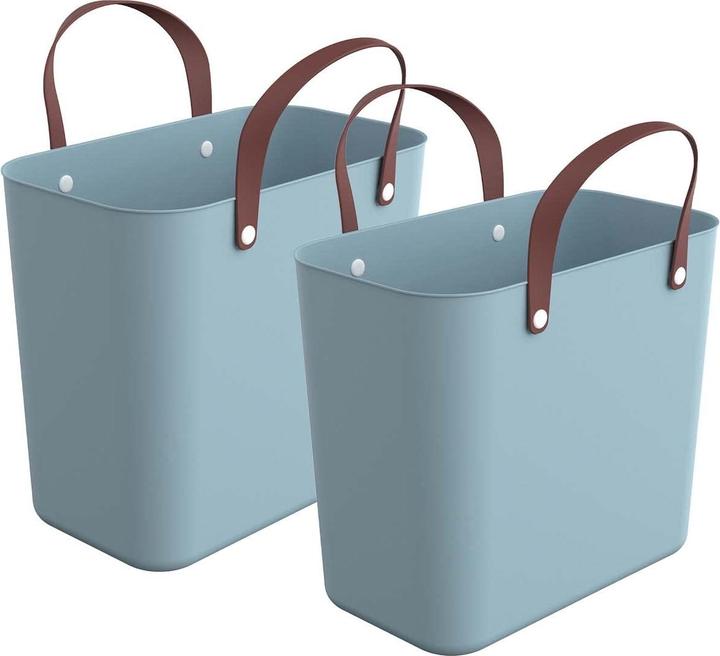 Actual product image Rotho Set of 2 Shopping Basket, Turquoise