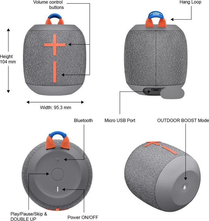 Immagine prodotto UE Wonderboom 2 (13 h, Batteria ricaricabile)