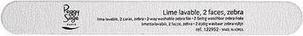 Image du produit Peggy Sage 2-Way Nail File Zebra Coarse File To Claw Double Sided 100/100 Zebra