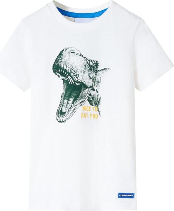 VidaXL Kinder-T-Shirt Ecru 92,Material: 100 % Baumwolle,Farbe (92)