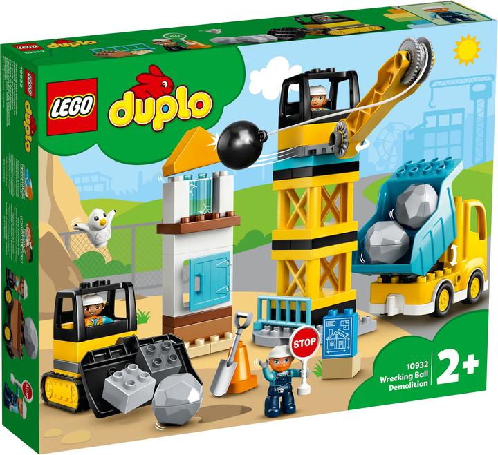 Actual product image LEGO DUPLO construction site with wrecking ball (10932)
