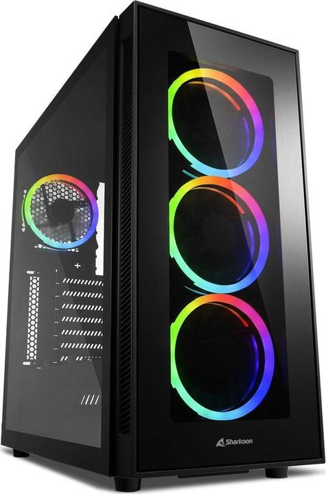 Immagine prodotto Sharkoon TG5 RGB Silenzioso (mATX, Mini-ITX, ATX)
