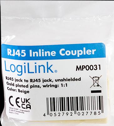 Produktbild LogiLink Modularkupplung RJ45 (Netzwerk Kupplung)