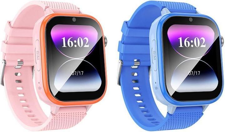 Productafbeelding Hoco Headphone with microphone smartwatch for kids with call function 4G Y101 pink (4G)
