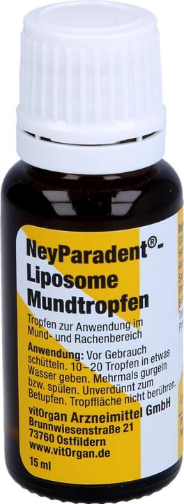 Image du produit Vitorgan Gouttes buccales NeyParadent Liposome, solution de 15 ml (15 ml)