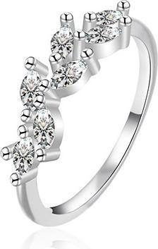 Immagine prodotto Agato - Sparkling silver ring with zircons AGT-R42W - Circuit: 54 mm (54)