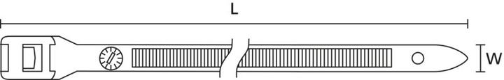 Produktbild HellermannTyton Kabelbinder PA66 (Kunststoffkabelbinder, 350 mm, 100 Stk.)