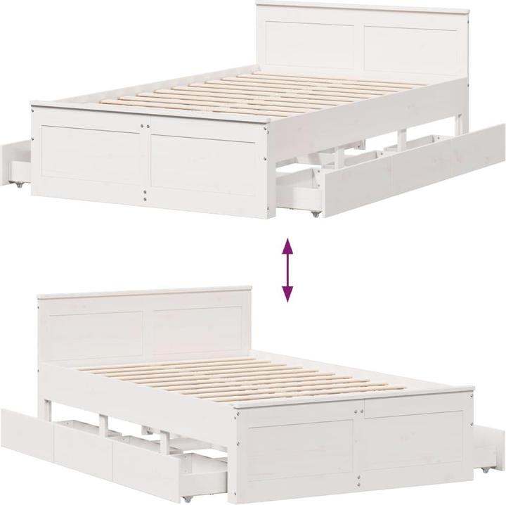 Produktbild VidaXL Bett ohne Matratze mit Kopfteil (200 x 200 cm)