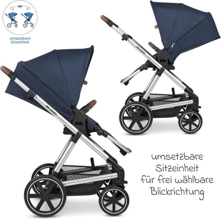 Produktbild ABC Design 3in1 Kombi-Kinderwagen-Set Timbo 4 mit Babywanne