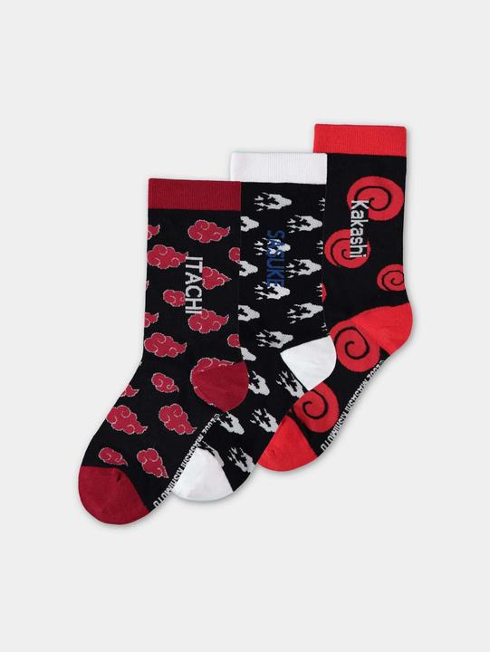 Immagine prodotto Difuzed Naruto Socken Sasuke, Kakashi, Itachi 3er-Pack 39-42 (confezione da 3, 39 - 42)