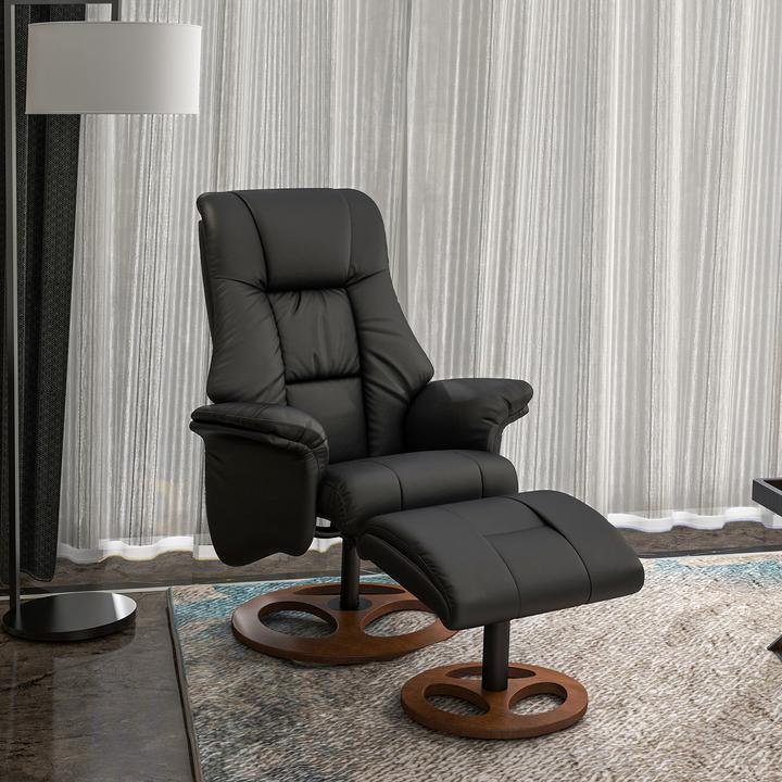 Actual product image Homcom Relaxing armchair with footstool