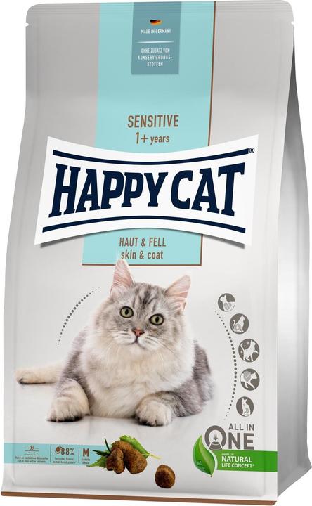 Immagine prodotto Happy Cat Cibo secco Supreme Sensitive Skin & Coat, 4 kg (Adulto, 1 pz., 4000 g)