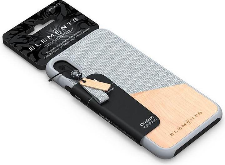 Produktbild Nordic Elements Original Helium - Iphone Xs Max Case with Real Maple Wood (Light Gray) (Apple iPhone XS Max)