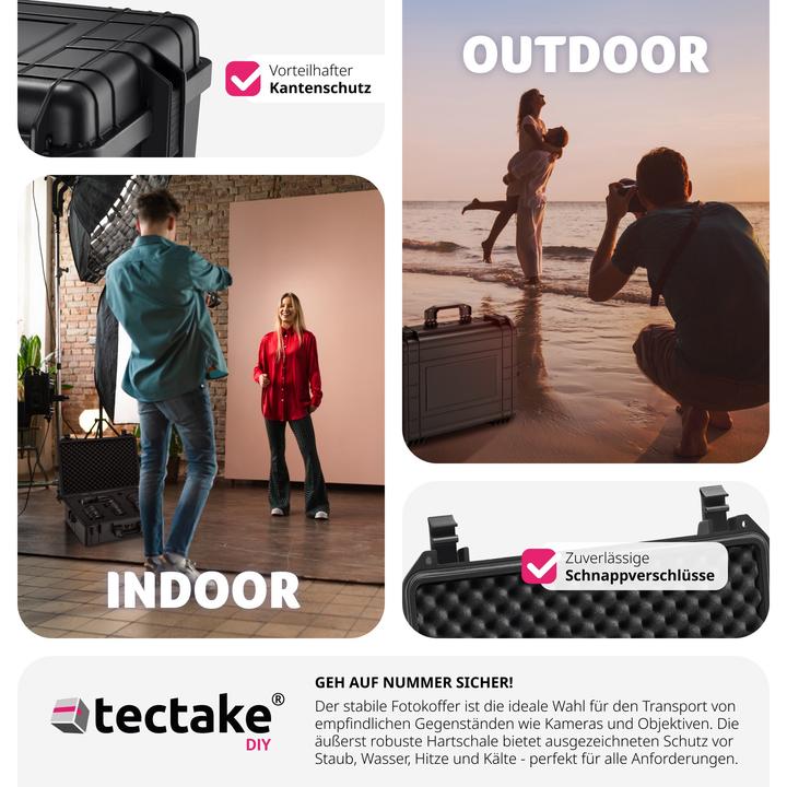 Produktbild tectake Fotokoffer (Fotokoffer, 35 l)
