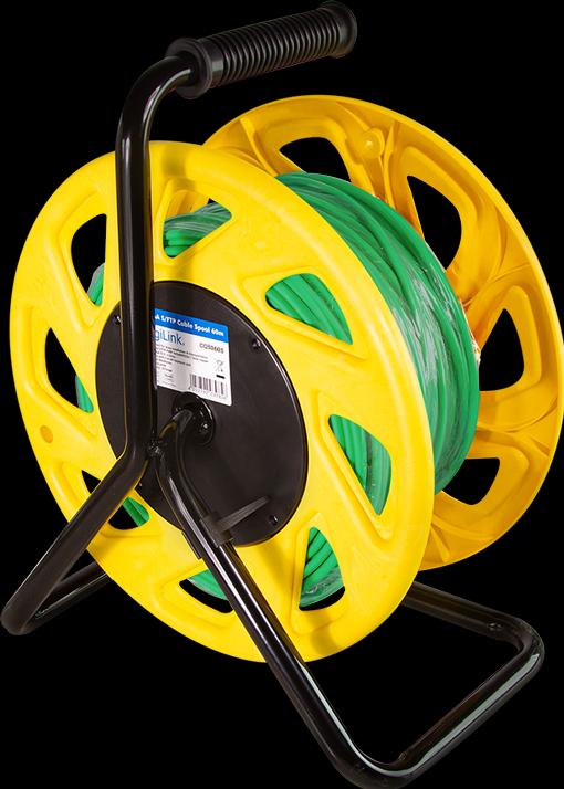 Actual product image LogiLink Mobile cable drum Cat.7 S/FTP, PUR, 60 m (S/FTP, CAT7, 60 m)