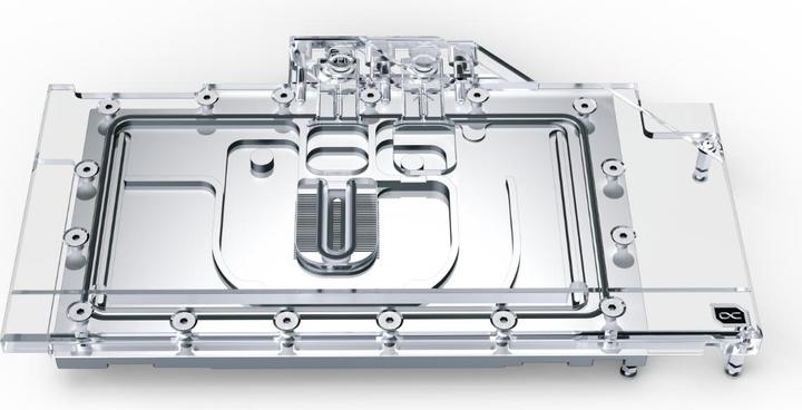Actual product image Alphacool Ice Block Aurora GPX-N RTX 3090 Ti Suprim X with Backplate - Acrylic + Nickel