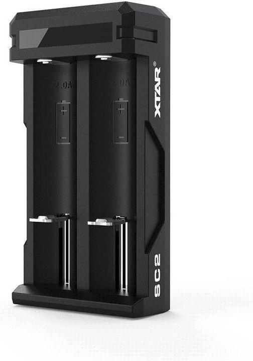 Image du produit Xtar SC2 Chargeur rapide 3 A, Micro USB, Li-Ion, 2 slots (1 pcs, AAA, Piles rechargeables + chargeur)