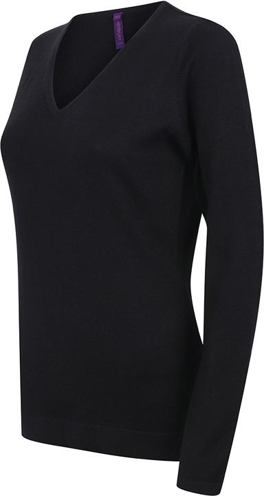 Image du produit Henbury Pull en maille fine avec encolure en V (3XL)