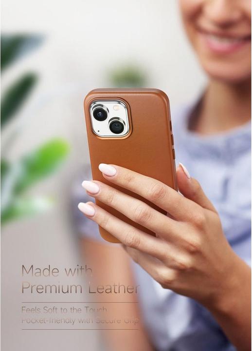 Actual product image Dux Ducis Naples Series Genuine Leather Case (Apple iPhone 14 Plus)