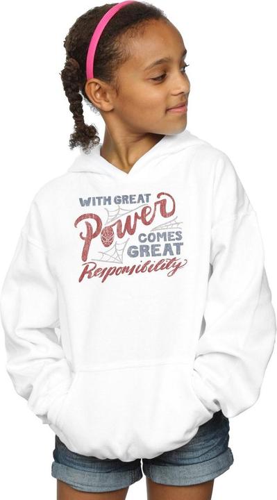 Image du produit - Sweat à capuche SPIDER-MAN GREAT RESPONSIBILITY - Fille (152, 158)