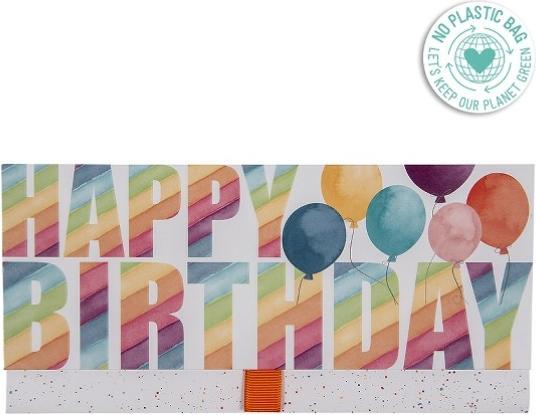 Actual product image Artebene Geschenkumschlag Happy Birthday Luftballons (Gift box, 1 x)