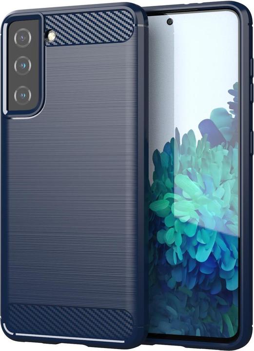 Immagine prodotto Cadorabo TPU Ultra sottile in acciaio inossidabile al carbonio Combi Cover (Samsung Galaxy S21+)