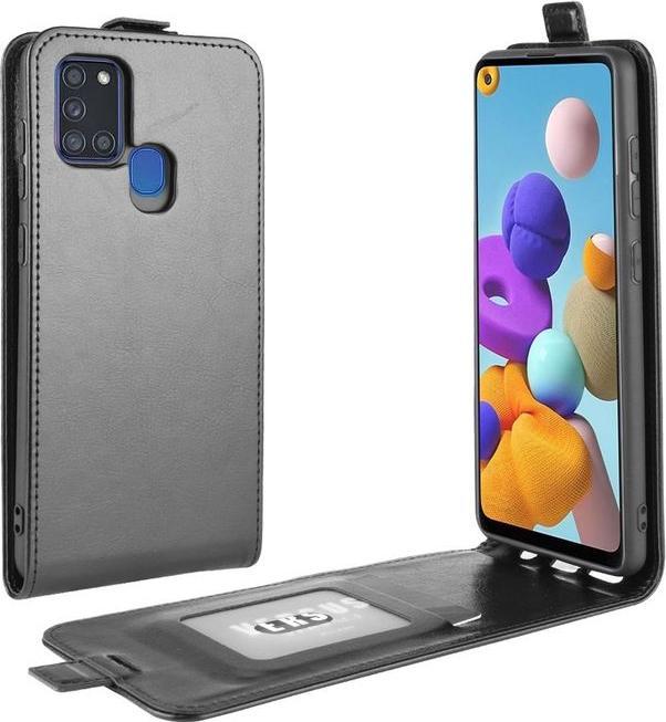 Produktbild MU Classic Leder Flipcase Hülle (Samsung Galaxy A21s)