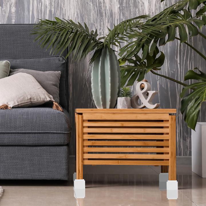 Image du produit Relaxdays Rehausseurs meuble lot de 4, hauteur 14 cm