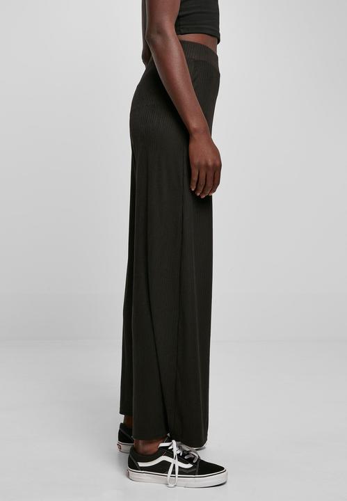 Actual product image Urban Classics Ladies Rib Jersey Wide Leg Pants (M)