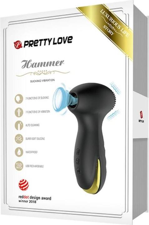 Produktbild Pretty Love Druckwellenvibrator "Hammer" mit Reiznoppen