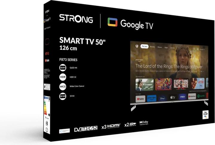 Actual product image Strong 50 inch QLED Google TV sw (50", QLED, 4K)