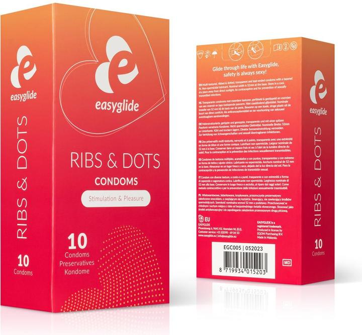 Actual product image EasyGlide Ribs & Dots (10 pcs.)