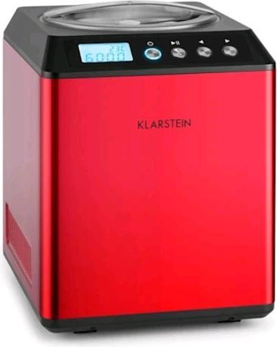 Actual product image Klarstein Vanilla Sky Ice Cream Maker Red