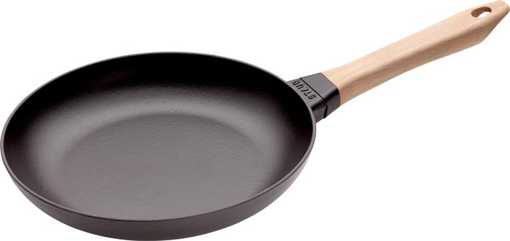 Frying pan with wooden handle, 26 cm (26 cm, Frying pan, Cast iron)