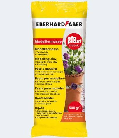 Produktbild EberhardFaber Modelliermasse EFA PLAST Classic 500 g, Terrakotta
