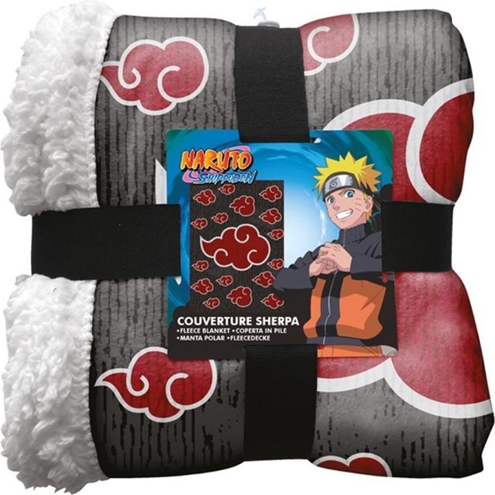 Produktbild Homadict PLAID SHERPA 100X150 CM NARUTO AKATSUKI CLOUD (100 x 150 cm)