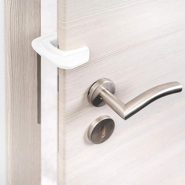 Image du produit Coona Butoirs de porte et anti-pince-doigts Lot de 3 - blanc Sécurité enfants