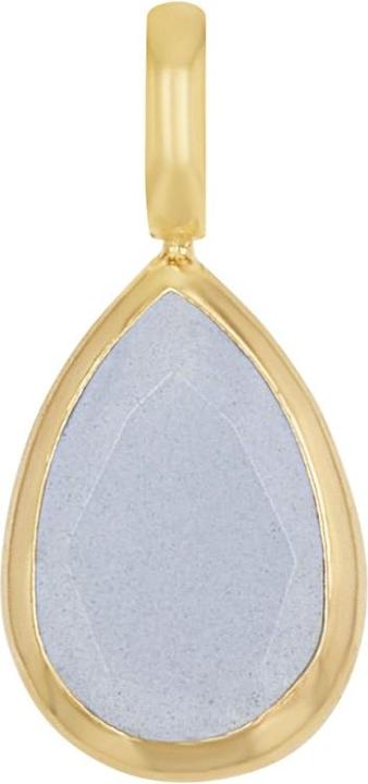 Amor Anhänger für Damen, Gold 375, Glas (Gold 375, 9 ct)