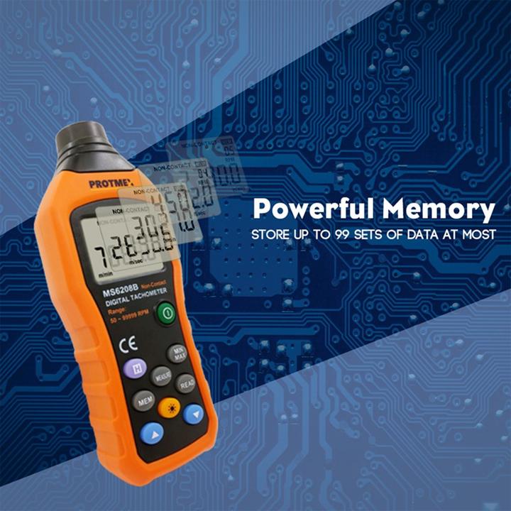 Actual product image Protmex PT6208A Rev counter