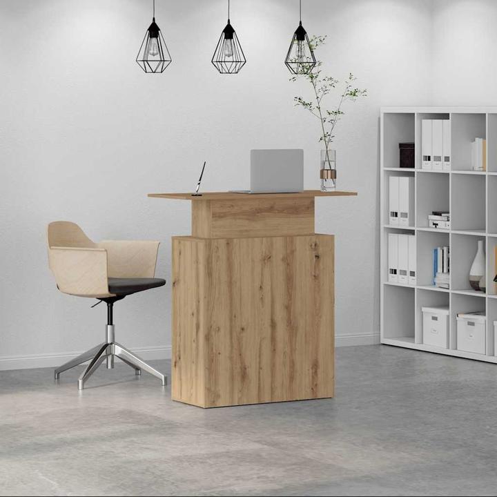 Produktbild VidaXL Empfangstheke Artisan-Eiche 100x40x104 cm Holzwerkstoff Empfangstresen