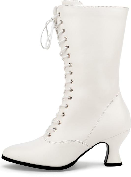 Pleaser Klassische Stiefeletten weiss