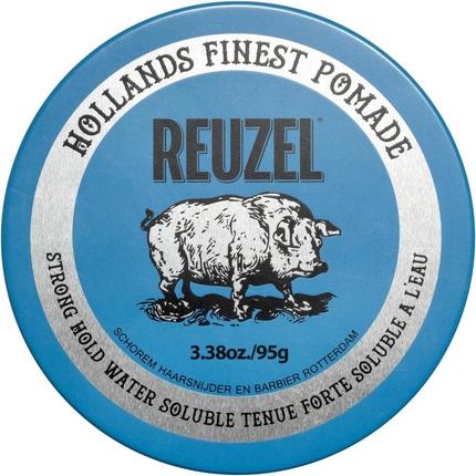 Reuzel Blue Strong Hold Pomade for High Shine Look (Haargel)