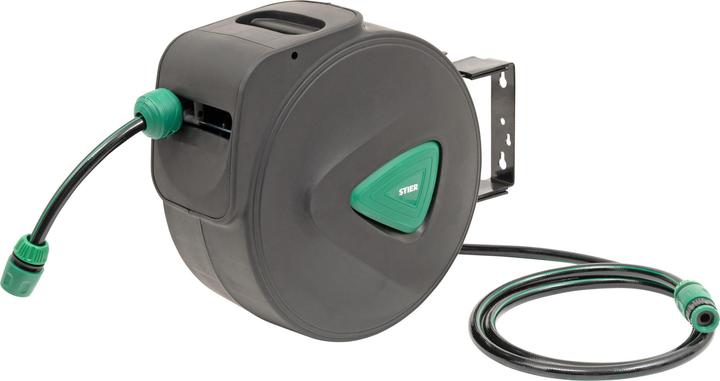 Produktbild Stier Garten-Schlauchtrommel SGS-200 20+2 m mit Sprühpistole Automatik schwenkbar (20 m)