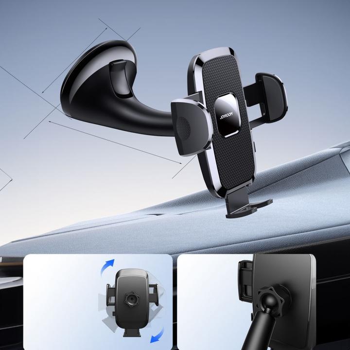 Immagine prodotto Joyroom Supporto per dispositivo mobile a 360° con ventosa per parabrezza e dashboard - Nero