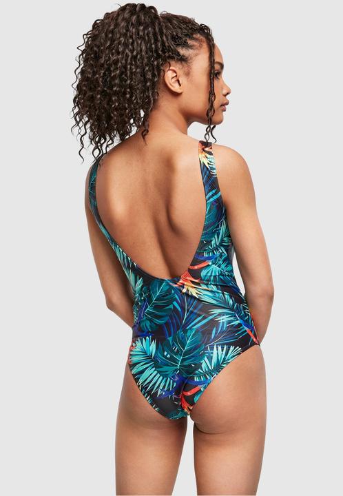 Actual product image Urban Classics Ladies High Leg Pattern Swimsuit (S)