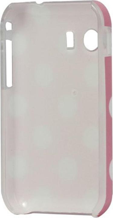 Produktbild König Design Schutzhülle Hard Case für Handy Samsung Galaxy Y S5360 rosa / weiss (Samsung Galaxy Y S5360)