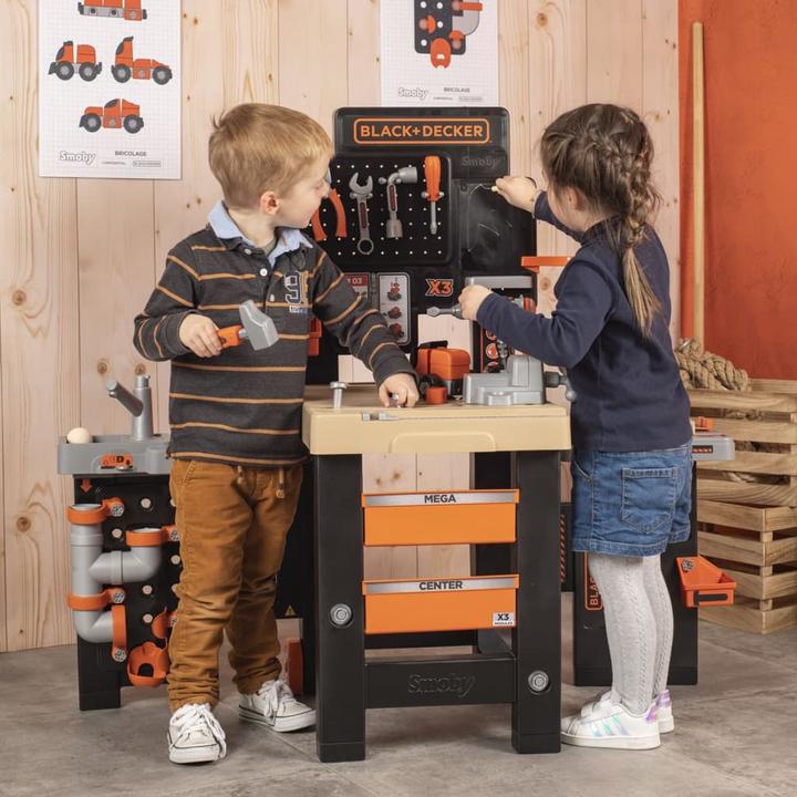 Productafbeelding Smoby Black+Decker Mega Werkbank Centrum 7600360726