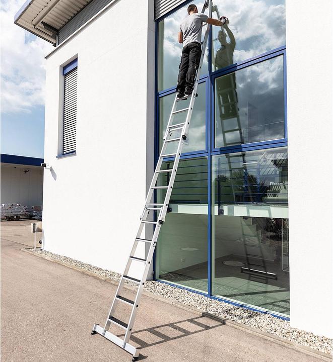 Produktbild Günzburger Stufen-Glasreinigerleiter Oberteil mit clip-step R13 7 Stufen (Gerüst, 302 cm)